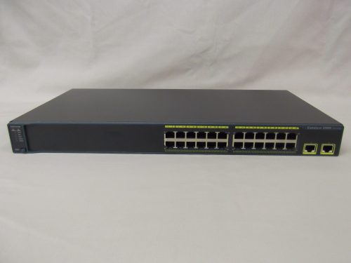 WS-C2960-24TT-L Cisco Catalyst 2960 24 Ports 10/100 Switch + 2 x Gigabit Ports