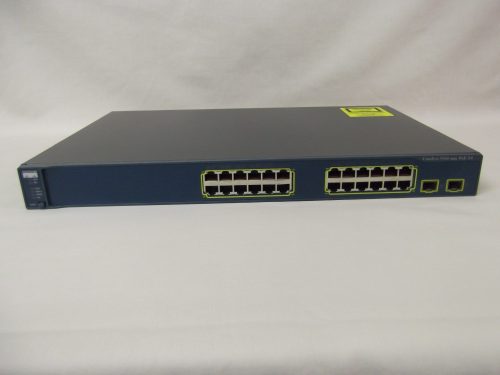 WS-C3560-24PS-E Cisco Catalyst 3560 24 Ports 10/100 PoE Switch + 2 SFP