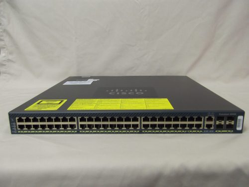 WS-C4948-E Cisco Catalyst 4948 L3 48 Port 10/100/1000 Switch + 4 SFP Ports