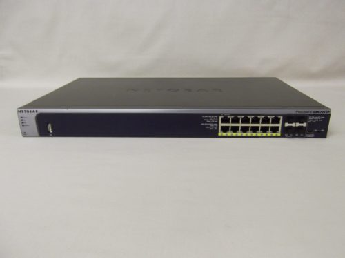 NETGEAR ProSafe GSM7212P 12 Port Gigabit L2 Managed PoE+ Switch + 4 SFP 